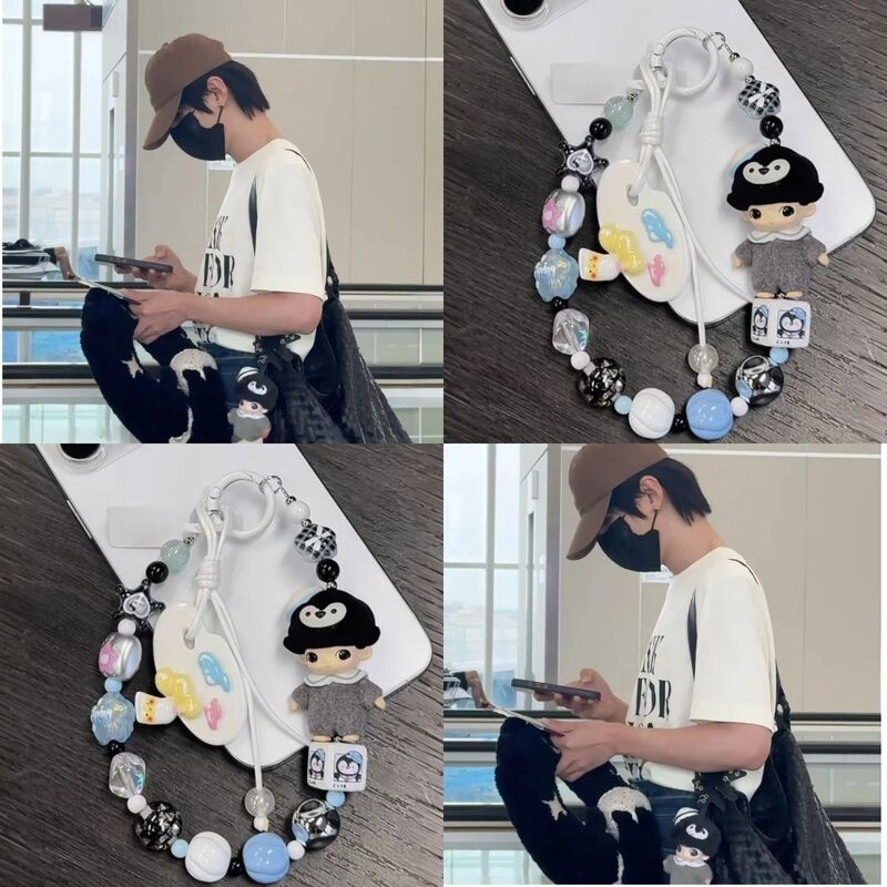 Hao Yiran's same style Penguin phone chain, Hao Yiran's fan support merchandise, cute cartoon phone chain bag pendant Hao Yiran's same style Penguin phone chain, Hao Yiran's fan support merchandise, cute cartoon phone chain bag pendant
