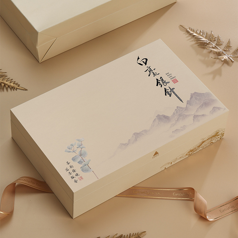 白毫银针包装盒半斤摆泡装白牡丹白茶茶盒批发茶叶礼盒空盒茶包装