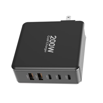 200W氮化镓快充GaN电源适配器兼容140W 100W PD快充头USB C充电器|ms