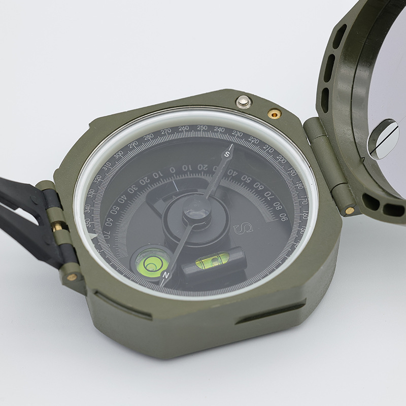 Nuevo fabricante M2 multi-funcional brújula americana brújula geológica aguja Norte Flip alta precisión impermeable a prueba de golpes
