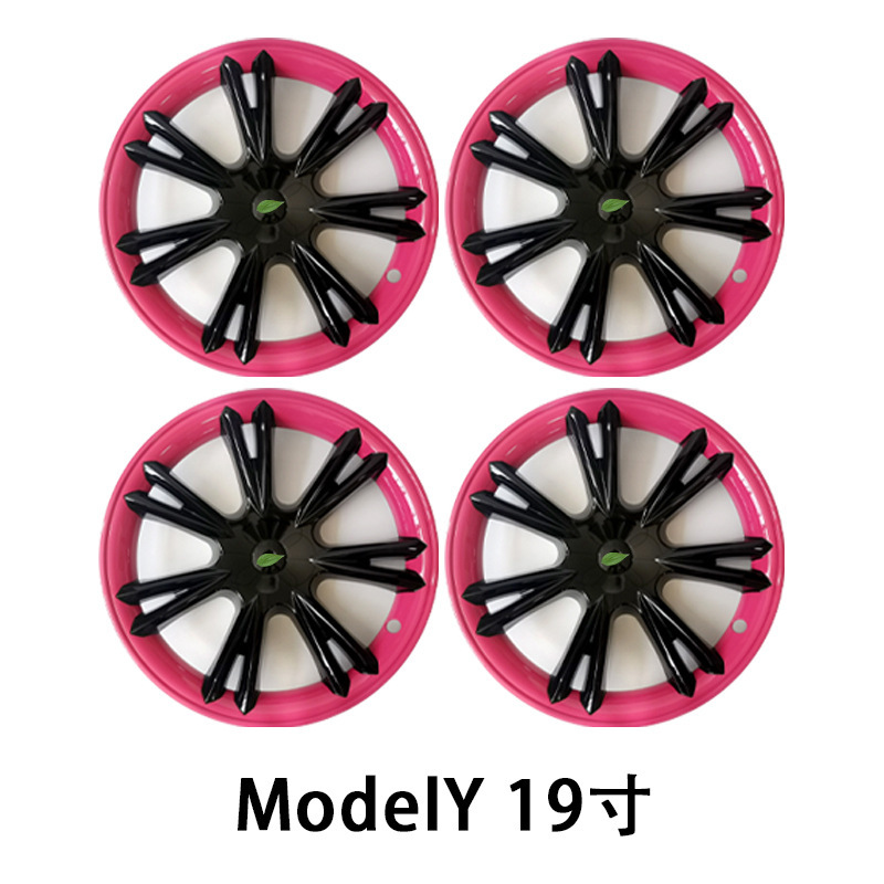 熙新YModelY/3テンサイ根紫輪ハブカバー保護ハブカバー19インチ20インチ18インチダブルカラー改造|undefined