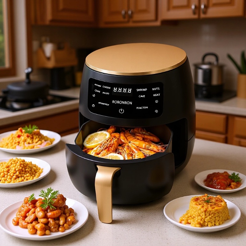 Cross-Border Air Fryer Household Flip-Free Oven All-In-One Multi-Function 4.5 Liter Small Capacity Fryer Dropshipping