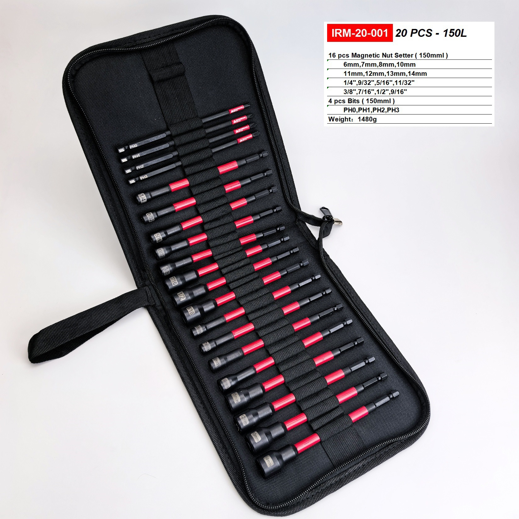 Cross-border 20PCS Strong Magnetic Extended Hexagonal Socket Bit Set for Electric Drills, Air Screwdrivers, Auto Repair, and Woodworking Tools