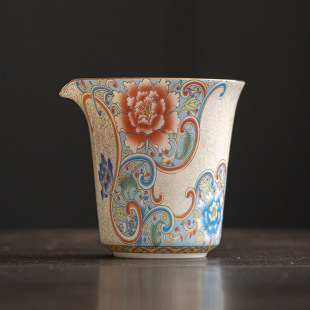 Guochao Handmade Filigree Silver Ceramic Public Cup Large Capacity Uniform Cup Tea Vapor Household Tea Sea Office Tea Vapor