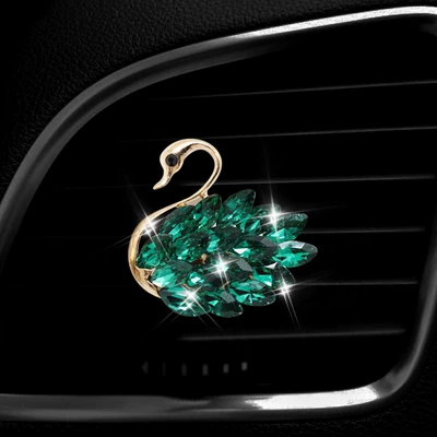 Conditioning Decoration Car Decoration, Car Perfume Aromatherapy - dark-green-swan-to-the-left
