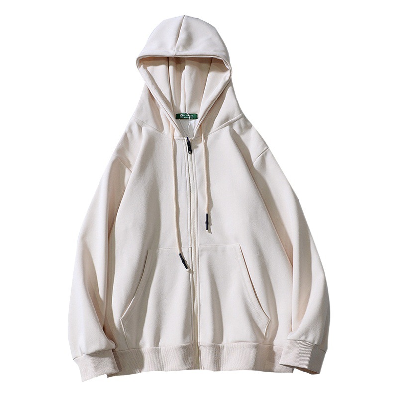 350g marca de moda cardigan suéter con capucha hombres y mujeres retro estilo perezoso ins todo partido pareja suelta abrigo de color sólido