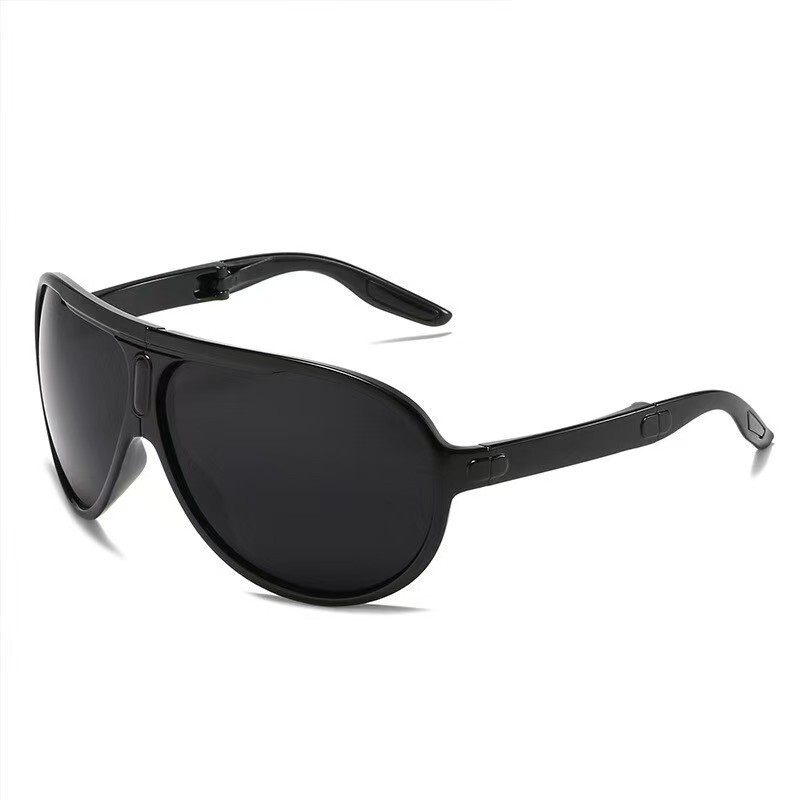 Popular Folding Sports Sunglasses, European and American Style Aviator Glasses, Portable Storage, Cycling Glasses, a Must-Have for Events and Gifts