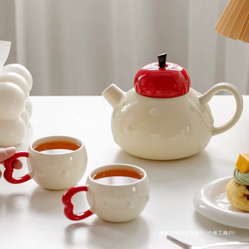 Ceramic teapot, tea cup, set, gift box, christmas gift, Birthday gift