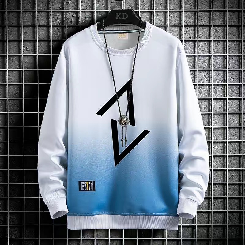 Camiseta de manga larga cuello redondo suéter moda marca 2023 nueva primavera y otoño camiseta juventud ropa superior