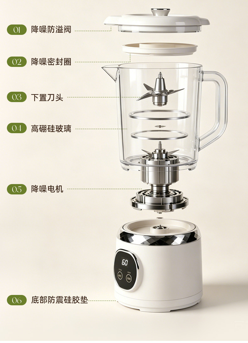 Sınır Ötesi Viral Çift Bıçaklı Sıkma Makinesi Ev Tipi Çok Fonksiyonlu Meyve Suyu Sıkacağı Ek Gıda Suyu Tam Otomatik Blender Meyve