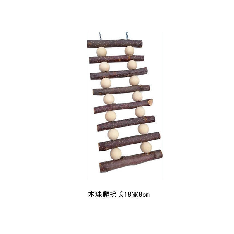 仓鼠玩具苹果木秋千吊床爬梯围栏金丝熊造景用品隧道蜜袋鼯躲避窝|undefined