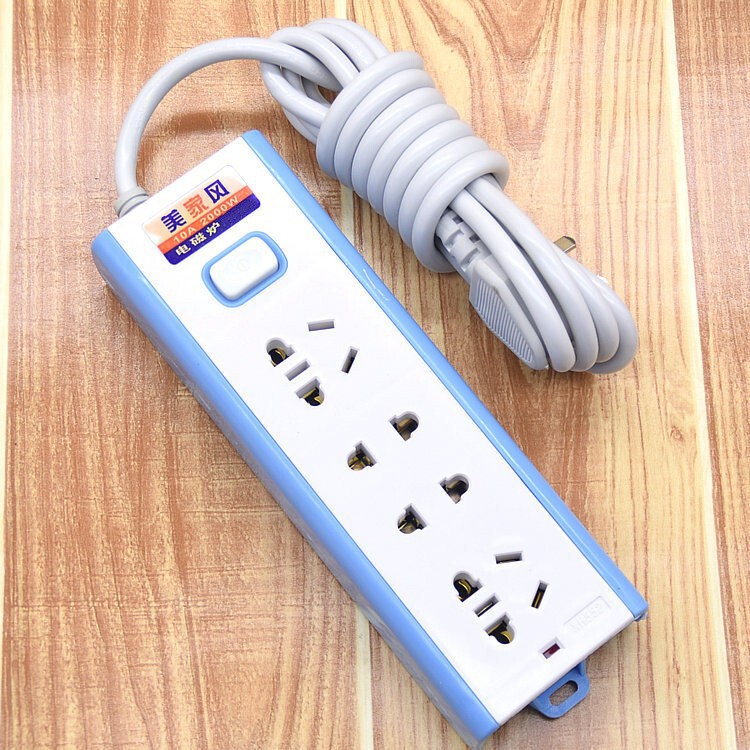 14-hole row plug household with wire multi-function plug board power round hole socket extension charging wiring board wholesale
