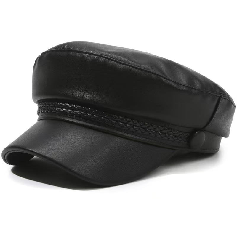 Double braid full leather flat top