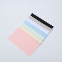 厂家定制定做印花opp袋独立包装黑色白色多色针二眼镜布