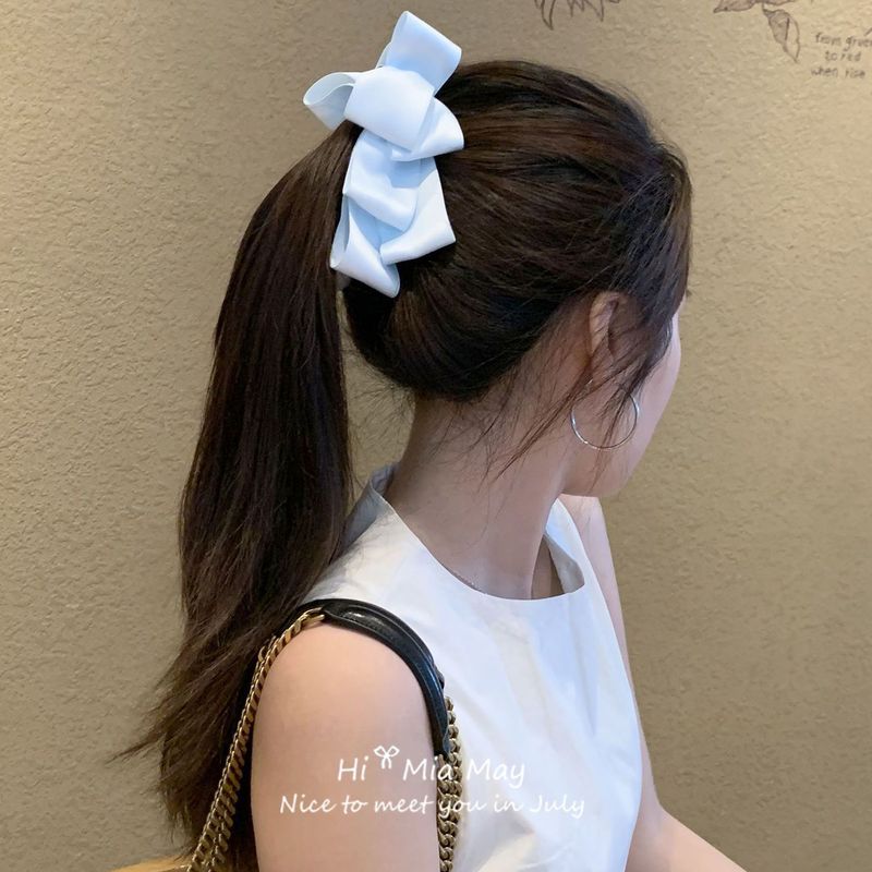 Jennie同款黑色蝴蝶结香蕉夹竖夹高马尾发夹2025年新款发量多头饰|undefined