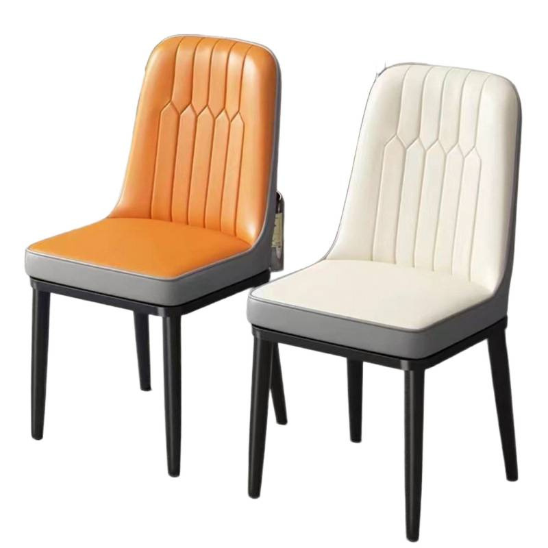 Sillas doradas cómodas sillas de comedor domésticas sillas de respaldo modernas sillas de hotel lujosas sillas de ocio de alto nivel mesa de comedor