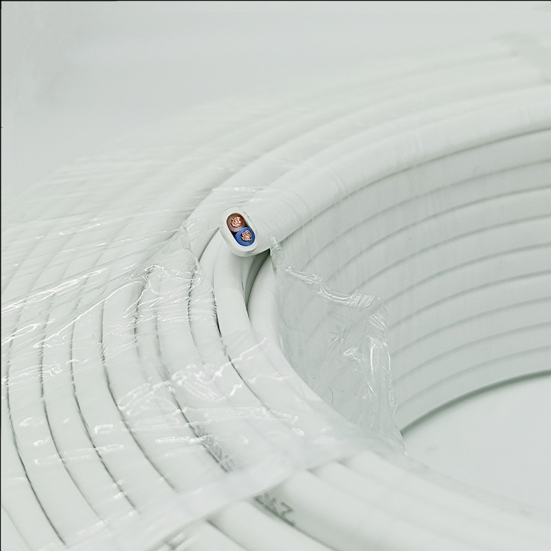 Standard RVVB white oxygen-free copper parallel wire for home use 2 cores 0.5 0.75 1 1.5 2.5 square meters protective covering wire