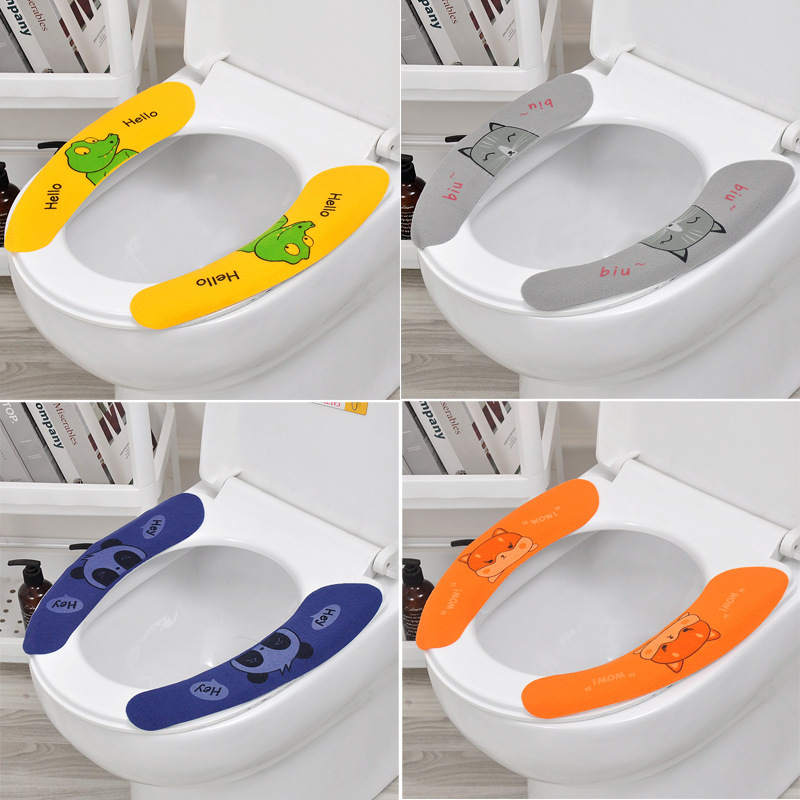メーカー卸売便座クッション家庭用粘着トイレクッション夏静電気ステッカーかわいい漫画四季クッション|undefined