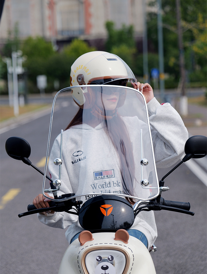 Electric Vehicle Front Windshield Plexiglass, New Day Battery Vehicle Special Weatherproof Motorcycle Universal
