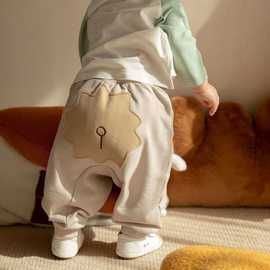 宝宝大PP裤冬季婴儿春秋裤子纯棉男女小童屁屁裤外穿宝宝可爱潮流