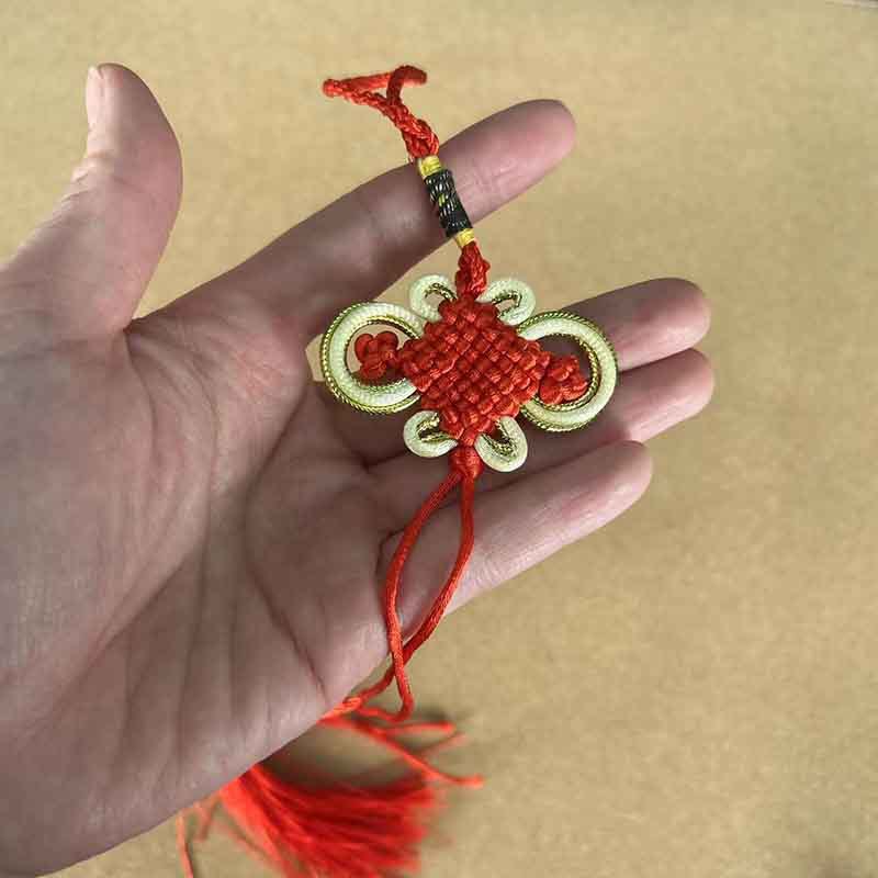 Handmade Korean Knot Braided Five Emperors Ten Emperors Copper Coin Pendants Chinese Knot Tassel Car Interior Hanging Rope