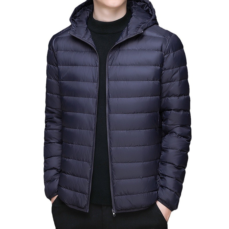 [Recomendación de Cui Wanzhi-Nuevo estándar nacional] pareja chaqueta de plumón ligera con capuchón chaqueta portátil chaqueta cálida de invierno