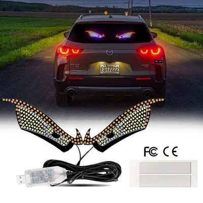 Yeni Şeytan Gözü Avtomobil LED Dekorativ İşıq 11 Rejim USB