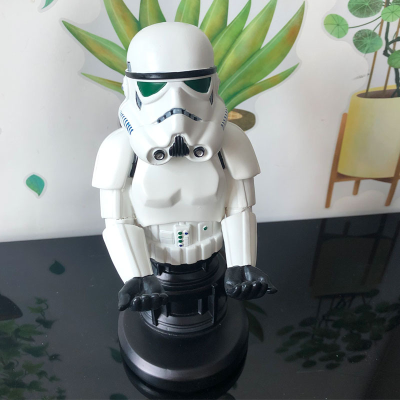 Soporte de teléfono móvil de árbol hombre de dibujos animados de escritorio veneno adornos de estudiantes adornos soporte de mango Fox negro