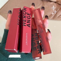 HERORANGE~ New Product Cloud Mist Light Sensation Lip Lacquer, Misty Lip Gloss, Matte Lipstick, Velvet Brick Red, Autumn/Winter Whitening for Women