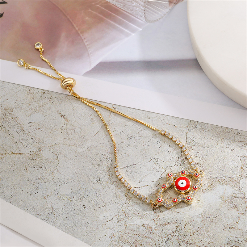 Lucky Evil Eye Red String Bracelet Adjustable Protection Jewelry_voghion.com