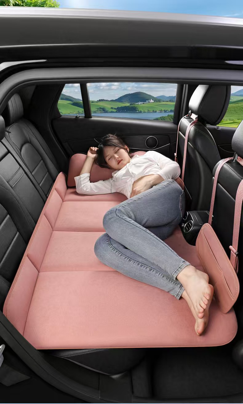 Car Rear Sleeping Pad Foldable Inflatable Back Seat Travel Bed