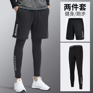 Polyester 90-95 Quick-Drying Breathable Sports Suit Men's Running Shorts Foreign Trade Wholesale Factory Supply Chain Wholesale