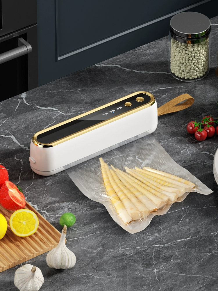 Полуавтоматическая вакуумная упаковочная машина с большой мощностью всасывания, небольшая бытовая упаковочная машина для свежей пищи, герметизация пакетов, сухое и мокрое хранение, пластиковая машина