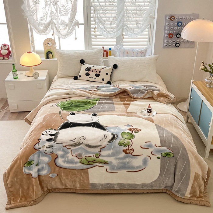 クラスA二重厚い毛布布団ラシェル超柔らかい天糸雲毛布冬保温カバー毛布卸売り