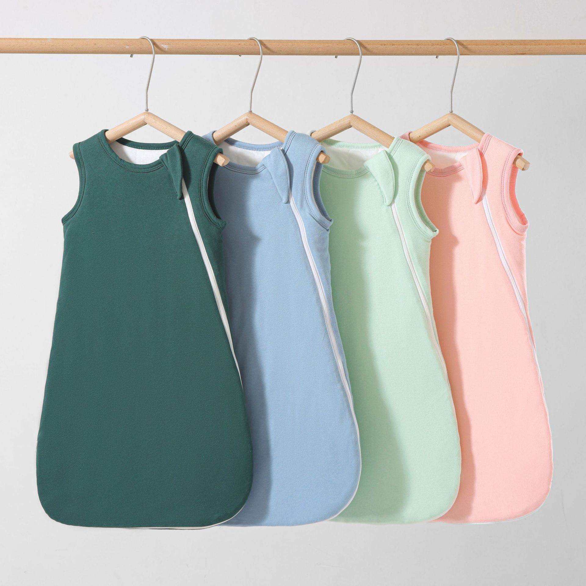 Cross-Border Baby Sleeping Bag Spring, Autumn and Winter Plus Cotton Anti-Kick Quilt Artifact Universal for All Seasons Male and Female Babies Newborn Anti-Jump