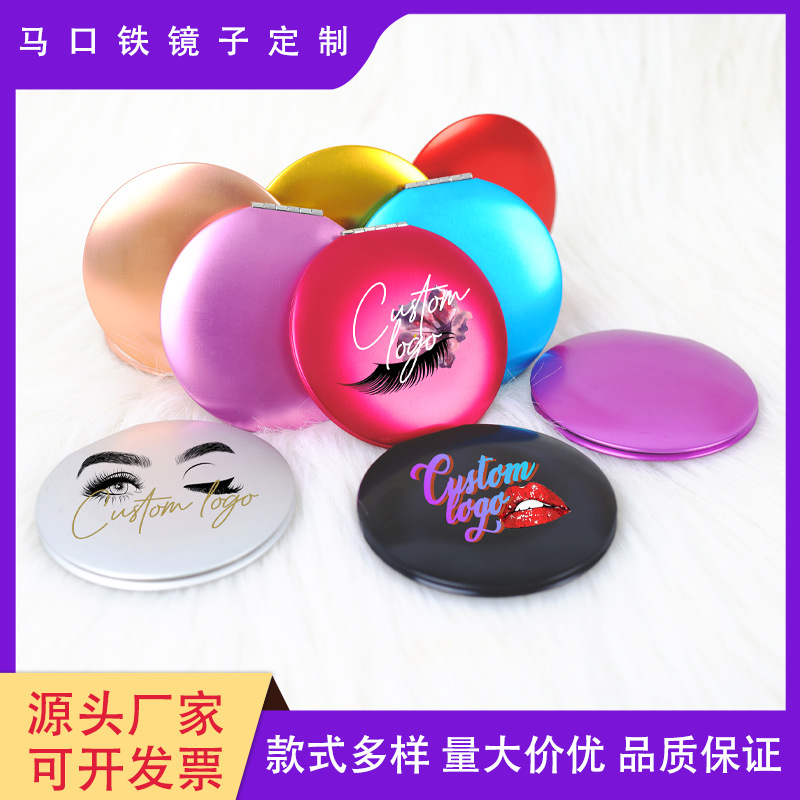 Cartoon handheld glass cute mirror