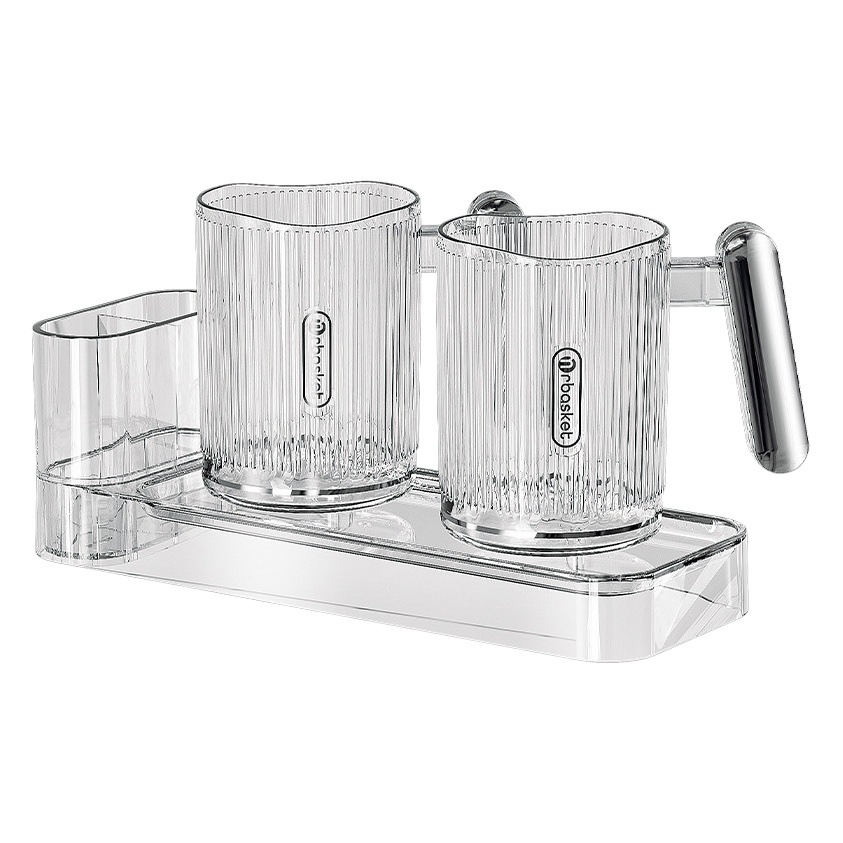 Luz de lujo enjuague bucal Copa pareja cepillo de dientes taza de cepillo de dientes de aspecto alto taza de lavado taza traje cepillo de dientes taza de cepillo de dientes