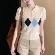 ��ʽײɫ���polo����֯����T��Ů�ļ�С���Ӷ��ؾ����޺ÿ�����