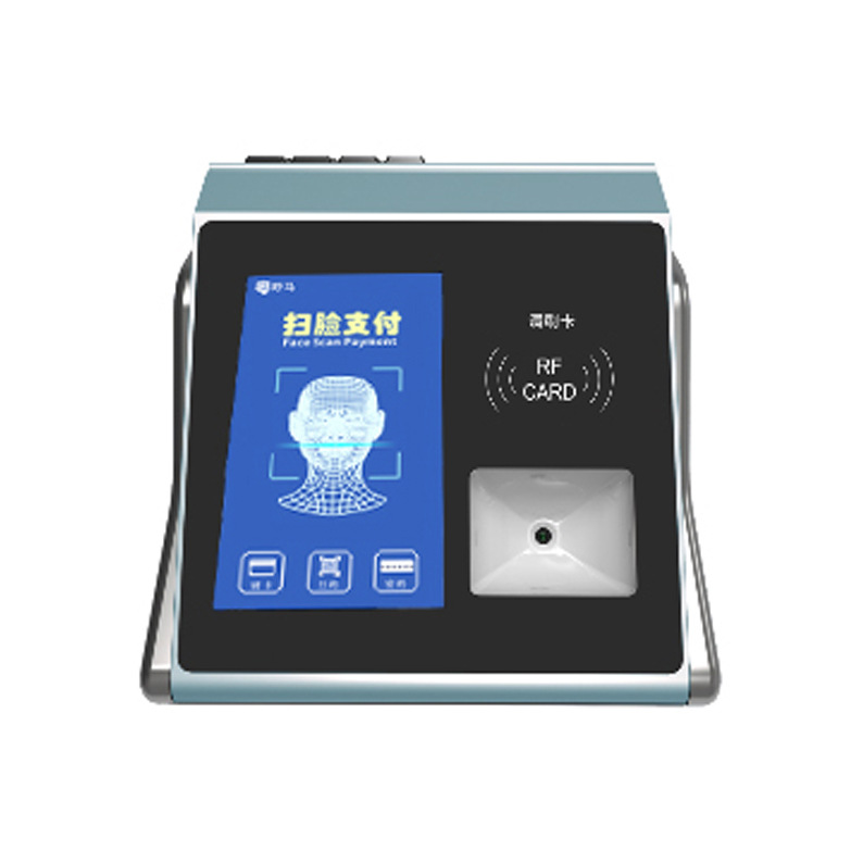 广州粤野马动态人脸+二维码消费机(台式）食堂团餐消费机 代扣模