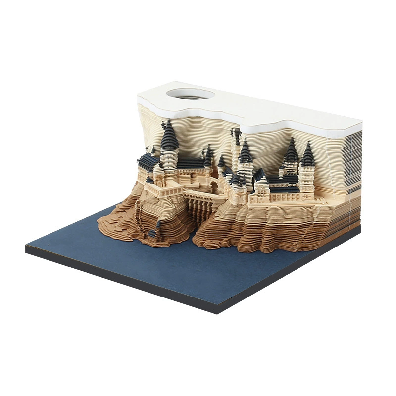 3D Castle Desk Calendar, Custom Creative Gift, 2026 Weekly Options with Lighted Covers