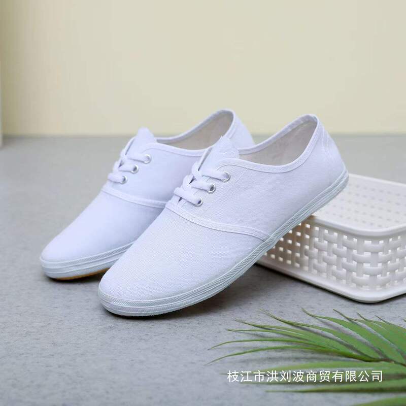 White Sneakers, Canvas Shoes, White Shoes, Gymnastics Shoes, Tennis Shoes, Men's Martial Arts Training and Sports Shoes