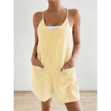 O 15383 Zipper Pocket Suspender Jumpsuit �����ڴ����������