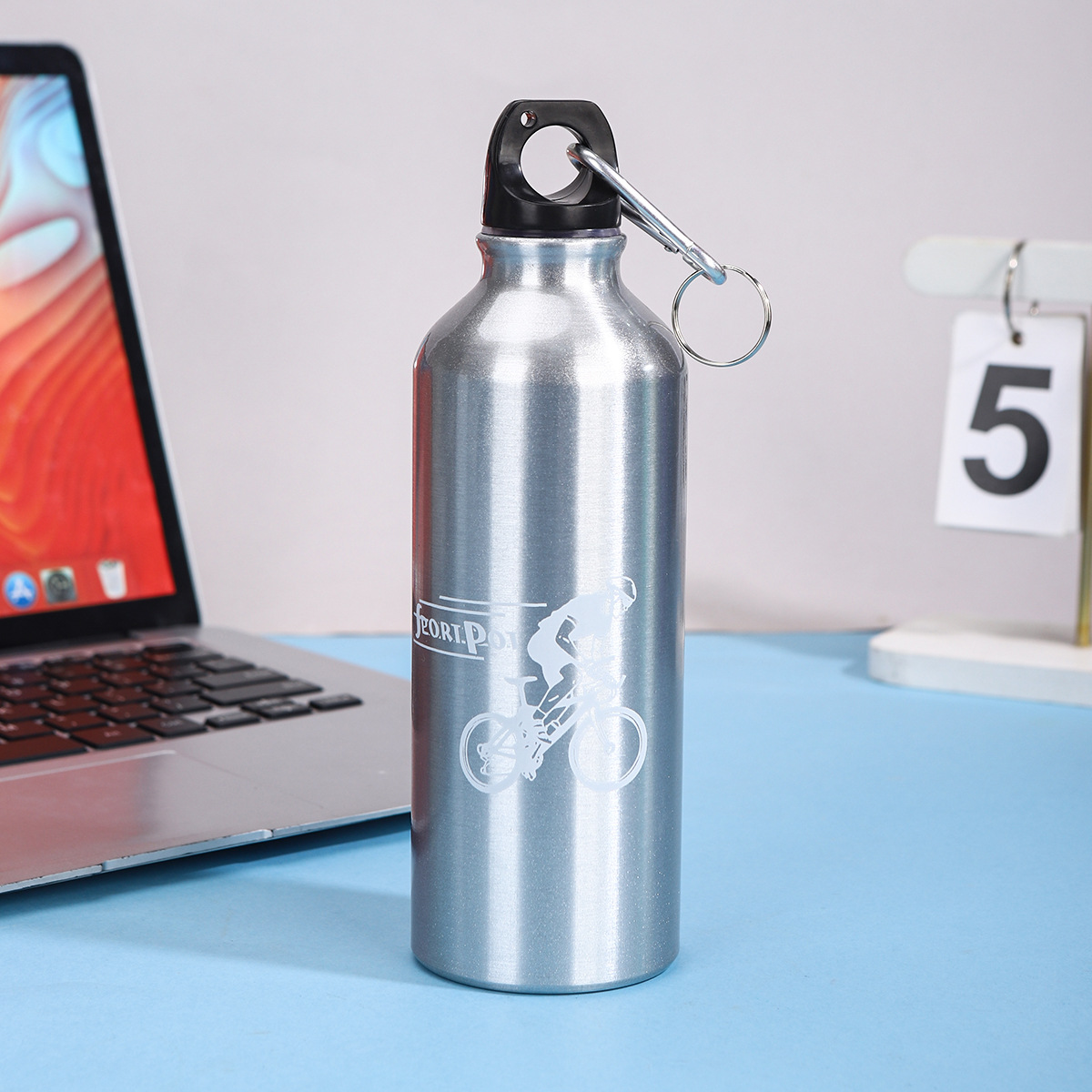 Nuevo simple taza de aluminio portátil de gran capacidad para niños y niñas ciclismo alpinismo botella de regalo taza LOGO al por mayor