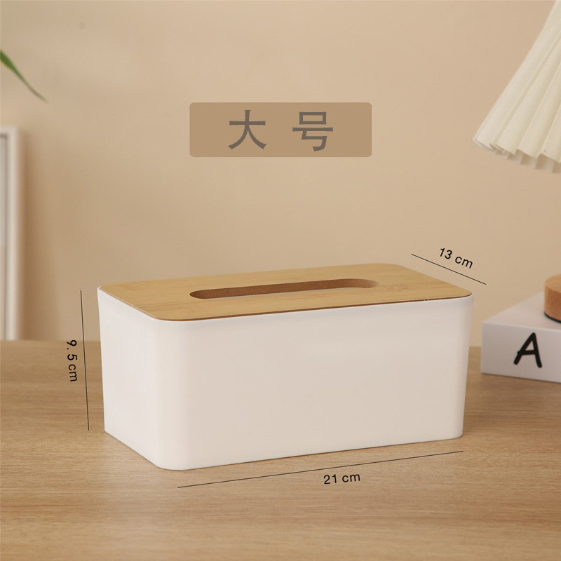 Caja de toallas de bambú cubierta de madera Caja de publicidad de regalo Caja de extracción de papel Restaurante Hotel Hotel Oficina Empresa Personalizada Almacenamiento impermeable