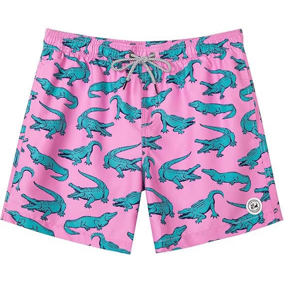 Men's Swim Trunks 5 Inch Swim Shorts Quick Dry Men's Swimwear Beach Shorts Mesh Lined Swim Trunks