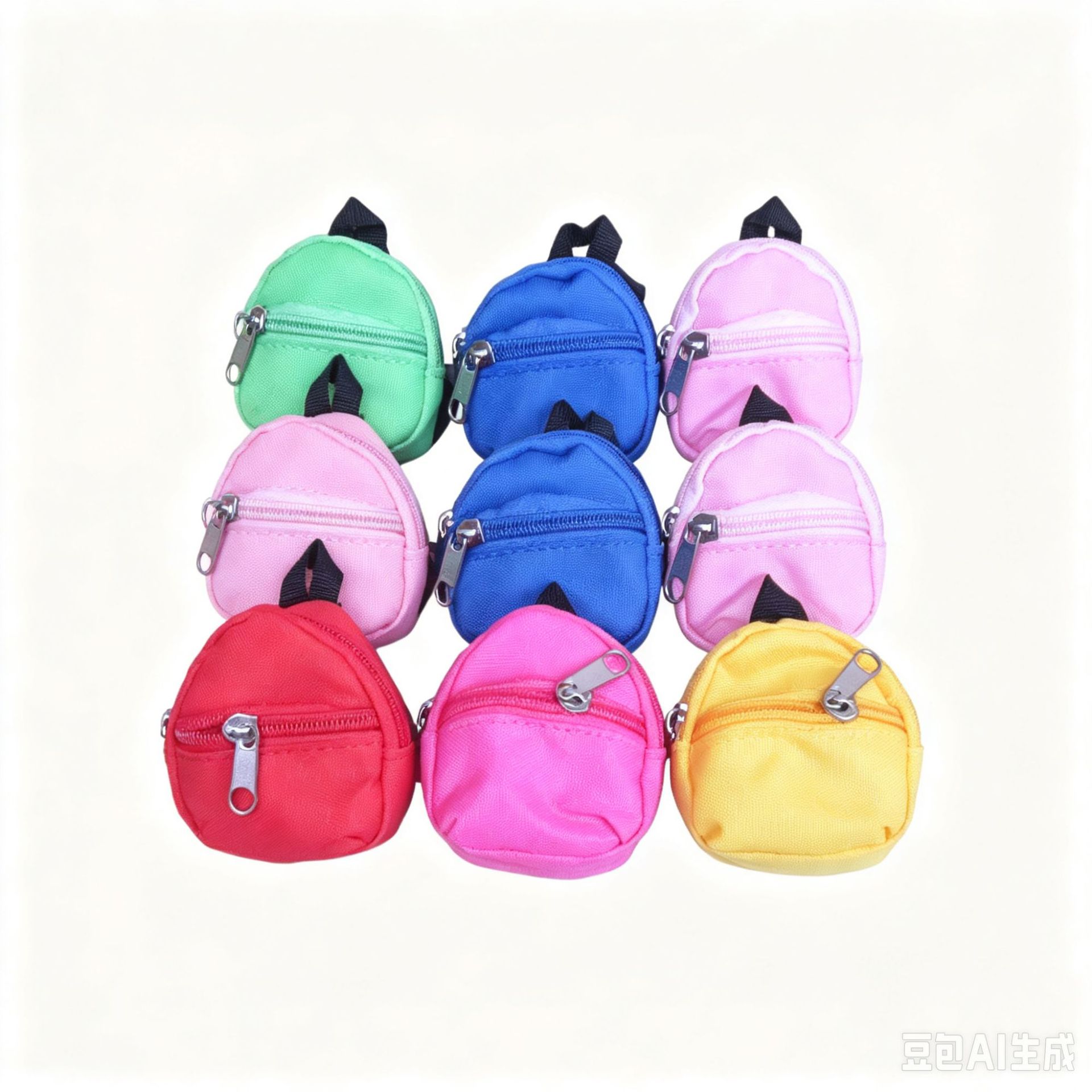 Mini Çift Omuz Bozuk Para Sırt Çantası Bez Bebek Kıyafet Değiştirme Sırt Çantası Polyester Oxford Kumaş Bozuk Para Kitap Çantası Asılı Aksesuar Cüzdan