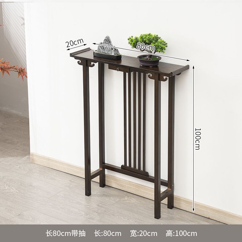 新中国式の超狭い玄関テーブルはテーブルの花棚の置物棚の客間のプロジェクトの端景台の玄関棚の狭いタイプです。|undefined