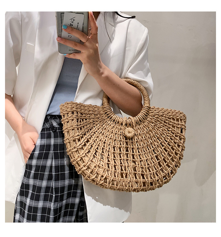 Simple Fashion Straw Woven Bag display picture 13