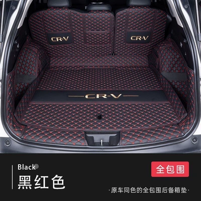 car interior accessories, two-wheel drive, Trunk Mat - black-and-red-fully-embroidered-in-the-same-color-as-the-original-car-ten-year-warranty-23-25-model-crv-fuel-powered-five-seater-with-audio-system-on-the-right-side