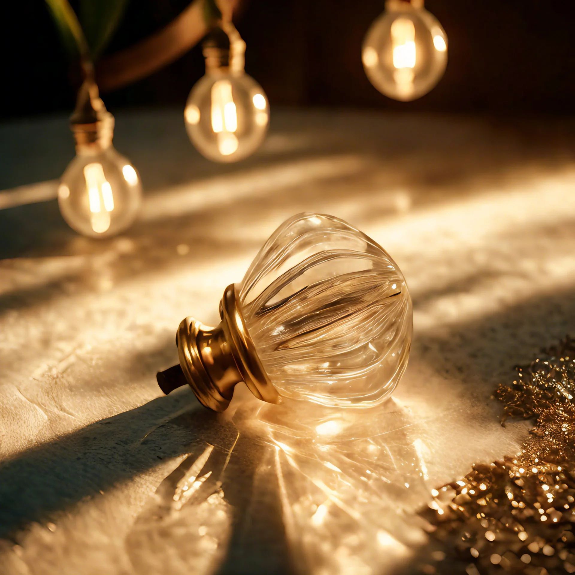 工厂直销窗帘杆头饰头现代水晶玻璃窗帘杆头